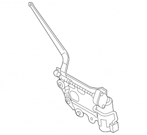 Rear right door curtain mechanism Porsche Panamera 10-16 small
