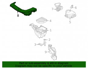 Mitsubishi Outlander 22-25 2.5 Air Intake