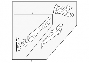 Front left quarter panel of Nissan Altima 13-14
