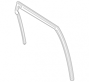 Rear left glass seal Mazda CX-5 17-24
