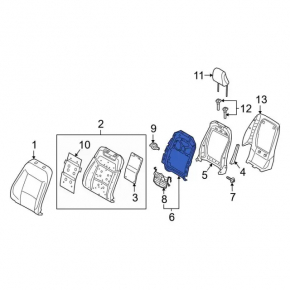 Ford Explorer 20-23 driver's seat lumbar support motor