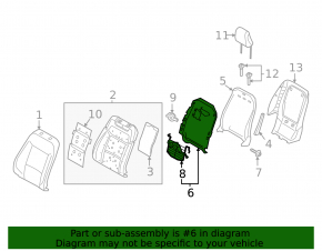 Ford Explorer 20-23 driver's seat lumbar support motor