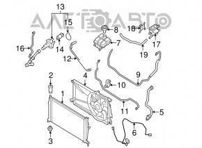Mazda3 2.3 03-08 Coolant Expansion Tank Cap