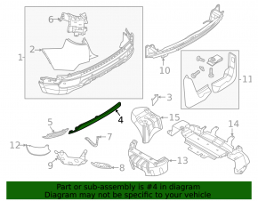 Lower rear bumper trim for Land Rover Discovery Sport 20-23 R-Dynamic, for towbar