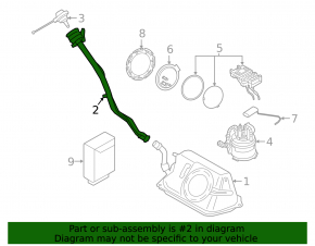 Fuel filler neck BMW i3 14-20