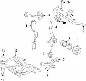 Front left air strut for Mercedes X164 GL