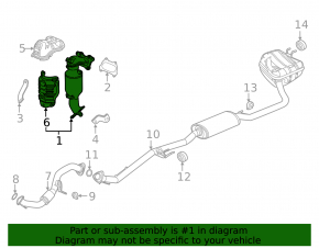 Exhaust manifold with catalytic converter Honda CRV 20-22 hybrid