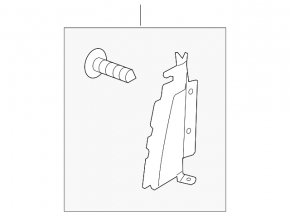 Left radiator deflector Cadillac CTS 14-