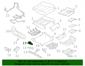 Polestar 2 21-25 passenger seat cushion adjustment motor