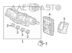 Honda Civic X FC 16-21 dash fuse box