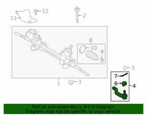 Steering tip left Toyota Rav4 19-