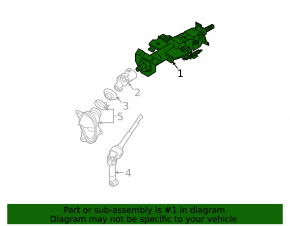 Nissan Murano z50 03-07 steering column