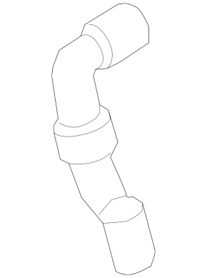 Upper cooling pipe VW Passat b7 15-15 USA 2.0TDI