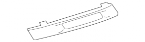 BMW 7 F01 11-15 chrome left interior light molding
