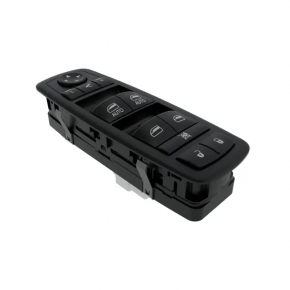 Front left window lift control for Jeep Grand Cherokee WK2 16-22 black, 2-way, with automatic folding mirrors