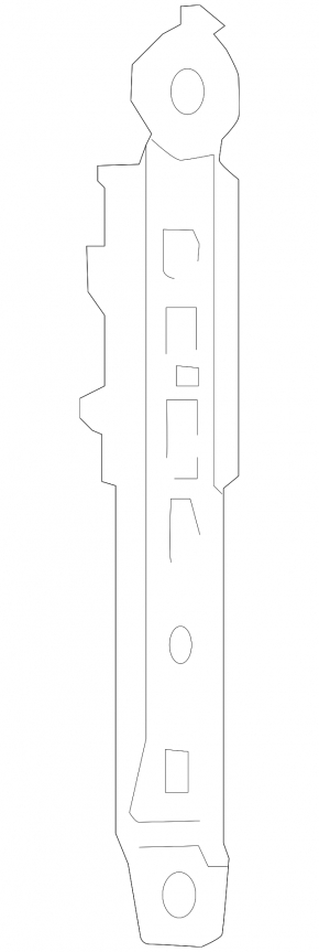 Passenger seat belt bracket Toyota Venza 21-24