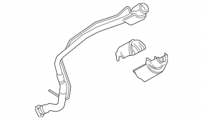 Fuel filler neck Toyota Camry v70 18-24 2.5, 3.5