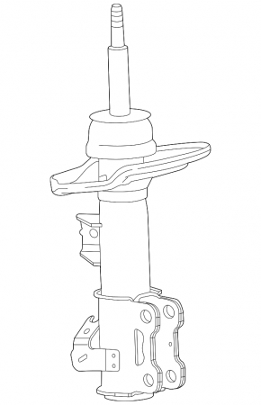 Front left shock absorber for a 1919 Cadillac CTS