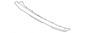 Front Bumper Lip Cover Kia Niro 20-22 HEV, PHEV Silver
