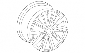 Wheel disk R18 Audi A4 B9 17-19 type 1