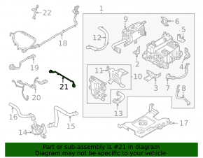 Wiring for the diffuser and radiator shroud of a Hyundai Tucson 2012-2015 1.6T HEV