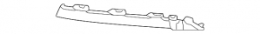 Right lower grille molding for the front bumper, Porsche Macan 22-26, for parking sensors