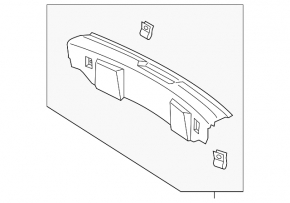 Lincoln Corsair 20-26 trunk opening trim