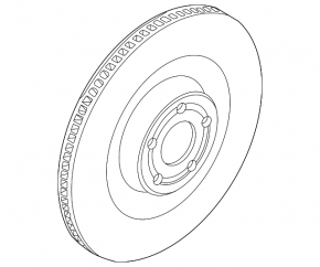 Front left brake disc Ford Mustang Mach-E 21-23