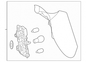Light inside trunk door right Mercedes GLA 15-20