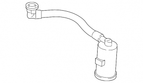 Fuel filter plug-in BMW X5 F15 16-18 with tube