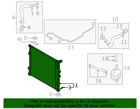 Kia Sorento 21-25 water cooling radiator