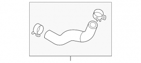 Upper cooling hose Hyundai Sonata 20-26 HEV