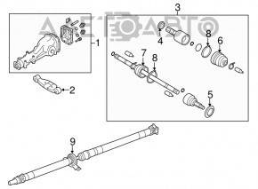 Rear differential gearbox Subaru Forester 14-18 SJ 2.5 manual transmission