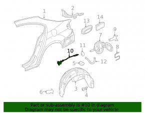 Fuel filler flap lock VW CC 08-17