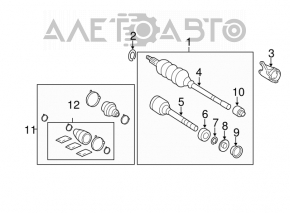 Front right axle shaft for Toyota Avalon 2012