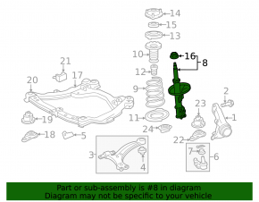 Front left shock absorber Toyota Camry v40 SE
