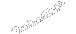 Rear bumper bracket, central, BMW X2 F39 18-23, for foot-operated trunk lid opening sensor