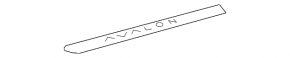 Front left door sill trim for Toyota Avalon, gray, 2005-2007, with lettering