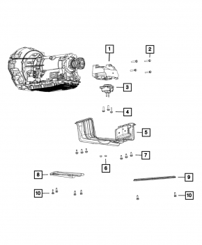 Gearbox mount bracket Dodge Durango 14- RWD 3.6