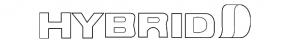 Emblem HYBRID front left wing Toyota Prius 20 04-09 broken guide