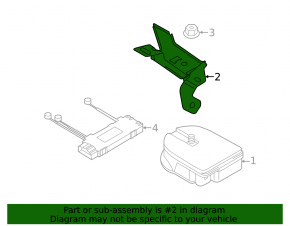 Siren bracket VW Touareg 11-17