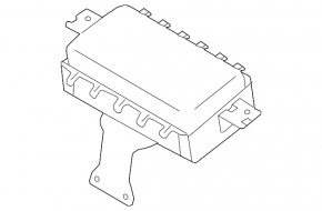 Passenger airbag in the dashboard of the Kia Niro 19-22 EV