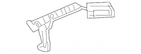 Right rear bumper mount for Chevrolet Cruze 16-