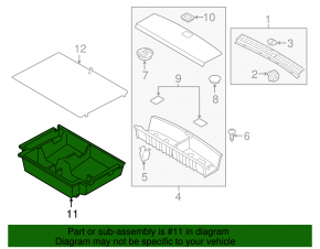 Trunk tray Kia Sorento 16-18