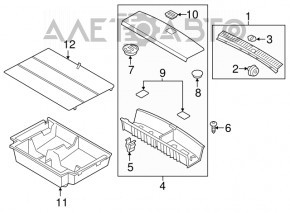 Trunk tray Kia Sorento 16-18
