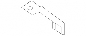 Rear bumper mount on the amplifier upper left Hyundai Ioniq 17-22 HEV, PHEV