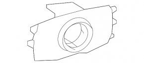 Rear bumper parking sensor mount, outer right, Toyota Land Cruiser 24-26