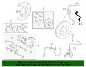 Front left ABS sensor Lexus NX200t NX300 NX300h 15-21 for adaptive