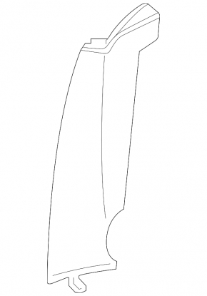 2nd row left side bolster for Audi A5 F5 20-25 5D leather, black