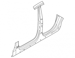 Body pillar central right Audi A5 F5 17- 5D on the body